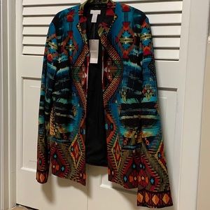 Chicos multicolor Southwest inspired blazer